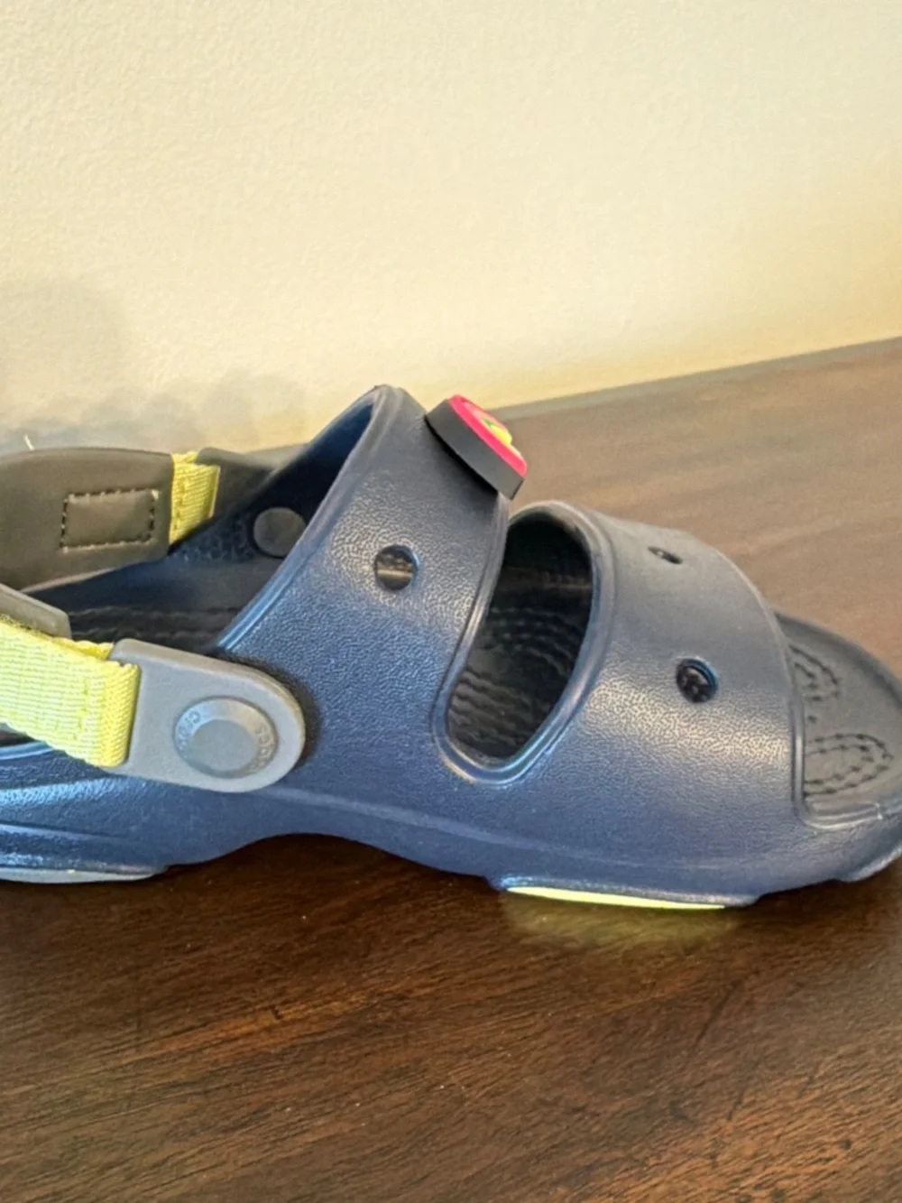Crocs Swiftwater All Terrain Sandals Navy Unisex Kids Sz C 11 Rainbow/turtle